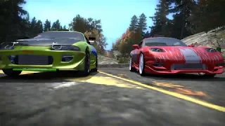 Brian's Mitsubishi Eclipse GSX vs Dom's Mazda RX7 / The Fast and the Furious Cars in NFS MW 2005