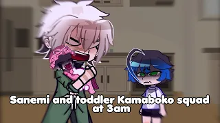 Sanemi and Kamaboko squad at 3am |toddler Kamaboko squad AU| [NOT ORIGINAL IDEA]