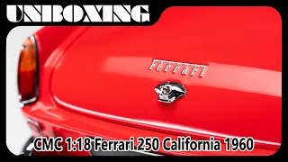 Ferrari 250 California 1960 / 1:18  diecast model car by CMC / AMR unboxing