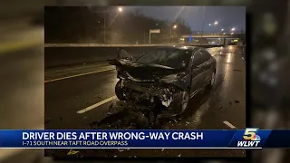 Driver dies after wrong-way crash