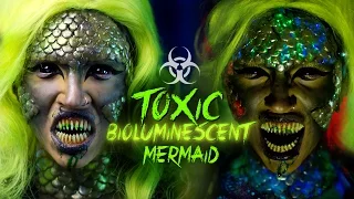 TOXIC BIOLUMINESCENT MERMAID | Halloween Makeup Tutorial