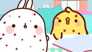 Aventuras de Molang e Piu Piu | Catapora | Funny Cartoons | Molang Portugese