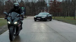 BMW M4competition 2021 VS BMW S1000RR 2021 ! ! !  4K                   CHOOSE YOUR WEAPON!