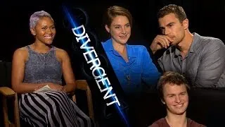 Face Your Fears w/ Divergent Cast Theo James, Shailene Woodley & Ansel Elgort