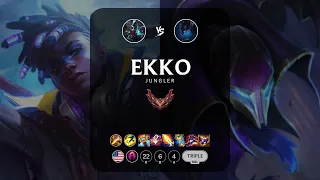 Ekko Jungle vs Nocturne - NA Grandmaster Patch 13.1