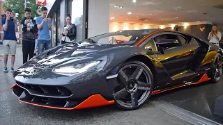 The BEAST has arrived, the $5Million Lamborghini CENTENARIO ROADSTER! CAUSES CHAOS in London!
