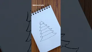 How To Draw Christmas Tree🎄#happycristmas  #easy