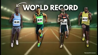 Letsile Tebogo INSANE 300m world record | Full Race  #LetsileTebogo