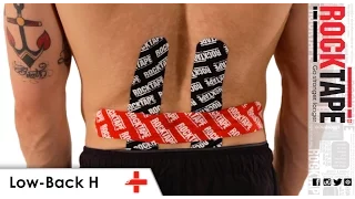 RockTape - Kinesiology Tape Instruction - Low-Back H w/optional 4"