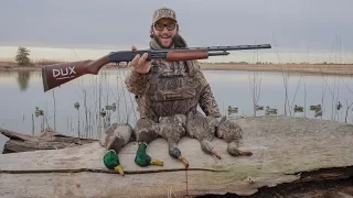 Pump Action .410 Solo Duck Hunt Challenge!! (Mallards and Spoonies))