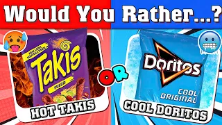 Would You Rather...? HOT or COLD Food Edition 🔥❄️ Lil Quiz