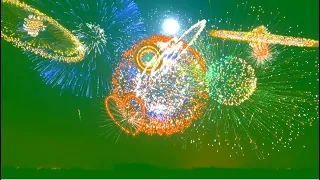 Fireworks New Year Green Screen Animation Effect Chromakey Overlay Футаж Фейерверк Новый Год Эффект