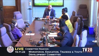 Workforce, Education, Training and Youth Development Committee Meeting, October 11, 2022