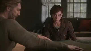 The Last Of Us: Part 2 - Tommy visits Ellie and Dina at the Farmhouse