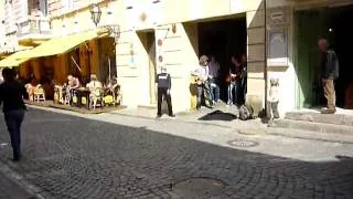 Lithium performed by street musicians in Vilnius