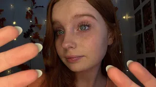 ASMR Relaxing Face Touching & Whispers For Sleep 🦪