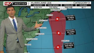 Hurricane Lee 7 p.m. update for September 11