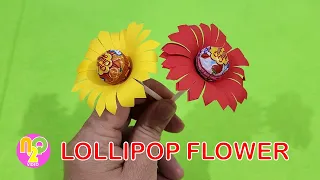 Lollipop Flower Craft | Cara Membuat Bunga Kertas Lolipop