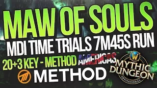 MDI Time Trials 7m45s Maw of Souls 20+3 Mythic+ Method Americas | Mythic Dungeon Invitational