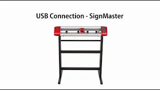 SKYCUT Vinyl Cutting Plotter USB cable connection with Signmaster