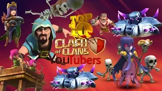 Clash Of Clans | TOP 10 Clash Of Clans YouTubers