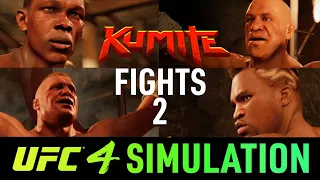 EA Sports UFC 4 - Kumite Fights  simulation 2 (CPU vs CPU)