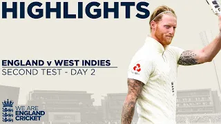 Day 2 Highlights | Stokes Hits Huge 176 As England Pass 450 | England v West Indies 2nd Test 2020