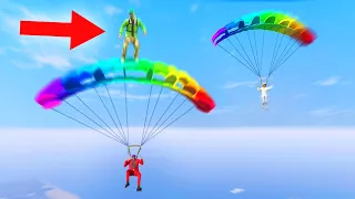 99% IMPOSSIBLE PARACHUTE SURFING! (GTA 5 Funny Moments)