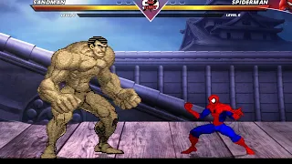 SANDMAN VS SPIDERMAN - VERY INCREDIBLY EXCITING FIGHT !