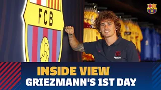 [BEHIND THE SCENES] Griezmann's first day in Barcelona