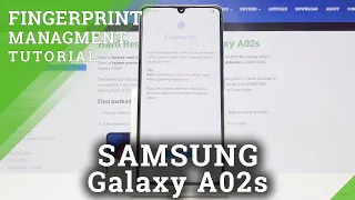 How to Add Fingerprint in SAMSUNG Galaxy A02s – Set Up Screen Lock Method