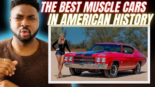 🇬🇧BRIT Reacts To THE BEST AMERICAN MUSCLE CARS OF ALL TIME!