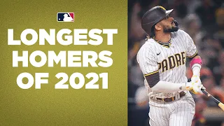 Longest MLB Home Runs of 2021 (ft. Fernando Tatís Jr., Ronald Acuña Jr., Giancarlo Stanton & more!)