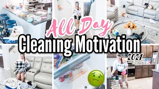 NEW! ALL DAY CLEAN WITH ME 2021 | EXTREME CLEANING MOTIVATION | WHOLE HOUSE SPEED CLEAN |MESSY HOUSE