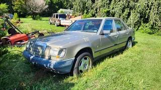 Will it Run? $300 Estate Auction Mercedes W124 sitting for years