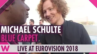 Michael Schulte (Germany) @ Eurovision 2018 Red / Blue Carpet Opening Ceremony