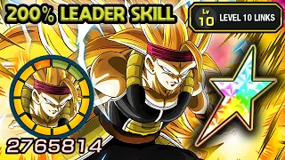 200% LEADER SKILL! 100% AGL SSJ3 BARDOCK LEVEL 10 LINKS! Dragon Ball Z Dokkan Battle