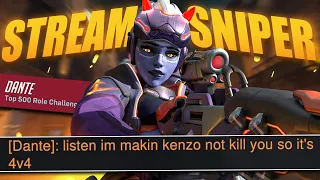 I met the Funniest Stream Sniper that tried to Spawn Kill my Widowmaker - Overwatch 2