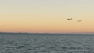 Parallel landing of two aircrafts 🛬🛬 SFO