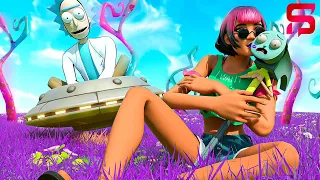 RICK HELPS MORTY FALL IN LOVE.... ( Fortnite Season 7 )