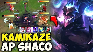 KAMIKAZE FULL AP SHACO IS A FUN WAY TO PLAY... | Pink Ward Shaco Top