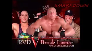 WWE Vengeance 2002 Match Card