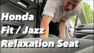 How to set up the Honda Jazz Relaxation Seat #hondafit #hondajazz #howto