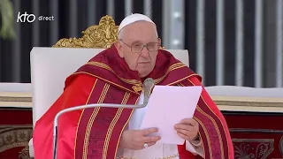 Homélie du pape François pour la messe des Rameaux et de la Passion du Seigneur 2023