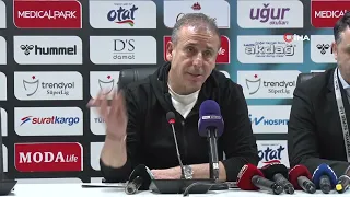 Trabzonspor'da Abdullah Avcı Samsunspor maçı sonrası konuştu: "Yukarı doğru çekmesi gerekirken..."