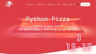 [RAW] Remote Python Pizza - part 3 (UTC 15-17)