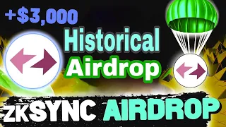 Zksync Historic Airdrop Coming | Biggest Airdrop dont miss 3000$ expected