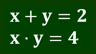 A nice Algebra Problem | Math Olympiad x=? & y=? | #maths #matholympiad #algebra