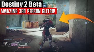 Destiny 2 Beta - 3rd Person Glitch With Any Weapon Tutorial! (Play In Third Person Glitch)