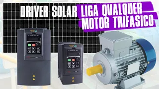 Ligue QUALQUER Motor Trifásico com PLACA SOLAR | DRIVER Bomba Solar - Serrana Solar